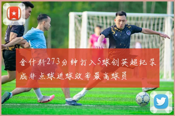 舍什科273分钟打入5球创英超纪录成非点球进球效率最高球员